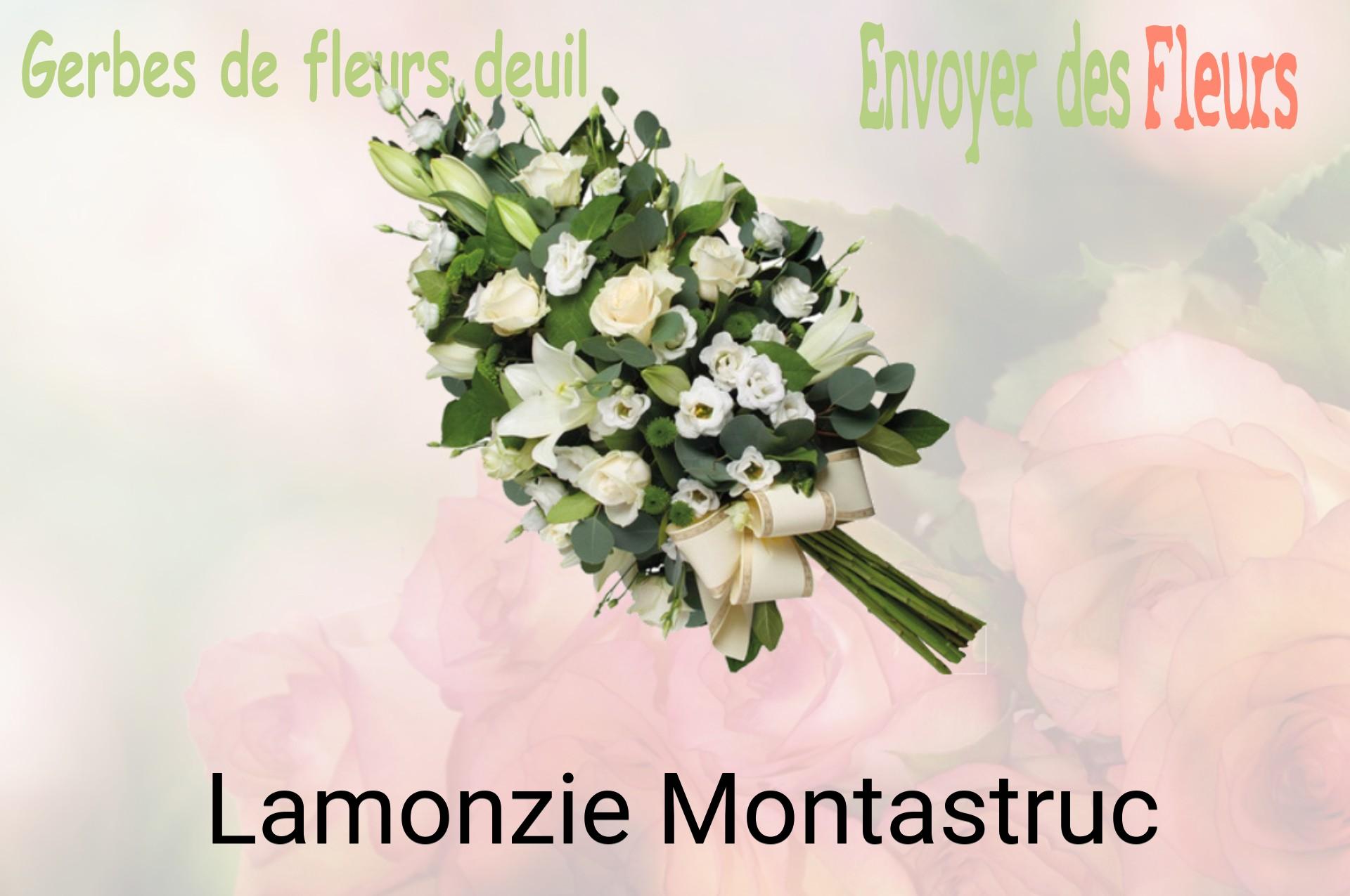 Gerbe de fleurs de deuil livrée à Lamonzie-Montastruc